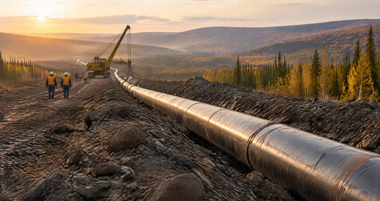 Газпром построил газопровод «Белогорск — Хабаровск» более чем на 94%
