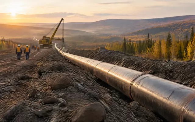 Газпром построил газопровод «Белогорск — Хабаровск» более чем на 94%
